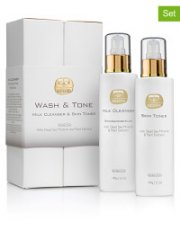 Bis zu 70% auf Kosmetik von KEDMA z.B. Pflege-Set Wash & Tone 39,99&euro; statt 139&euro;