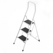 Hailo 4313-001 Stahl-Klapptritt Safety 3 Stufen 49,18