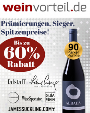 26 Edelweine gibts nun bei Weinvorteil mit bis zu 60% Rabatt! Schnappt euch die Punktsieger!