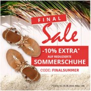 10% Rabatt auf reduzierte Sommerschuhe bei Schuhcenter