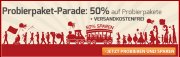 50% Rabatt auf alle Probierpakete + versandkostenfrei