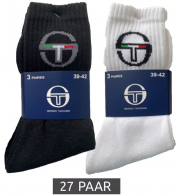 27 Paar Sergio Tacchini Socken aus Baumwolle mit Logo-Print