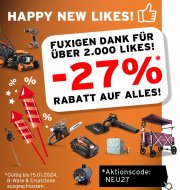 27% Rabatt auf das komplette Sortiment bei Fuxtec