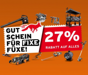 27% Rabatt auf das komplette Sortiment bei Fuxtec