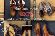 20% Rabatt auf alle Schuhe und G&uuml;rtel bei Mustang