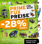 28% Rabatt auf das komplette Sortiment bei Fuxtec