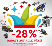 28% Rabatt auf das komplette Sortiment bei Fuxtec