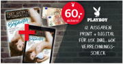 Playboy Jahresabo f&uuml;r 85 &euro; (Print + Digital) + 60 &euro; Pr&auml;mie