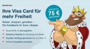 Kostenlose VISA Karte mit bis zu 75&euro; Startguthaben!