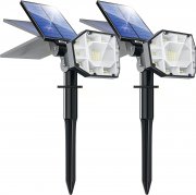 2er Pack Biling LED Solar Au&szlig;enstrahler