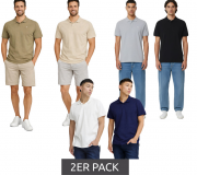 2er Pack BLEND Herren Poloshirts aus Baumwolle in verschiedenen Farben