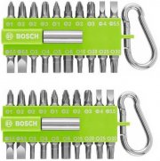 2er Pack Bosch Snap-hook 21-teiliges Schrauberbit Set mit Karabiner