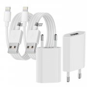 2er Pack GEJIN Ladeger&auml;te + USB Typ A to Lightning Schnellladekabel MFi Certified