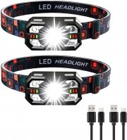 2er-Pack Hn2ogax Super Bright LED Stirnlampen