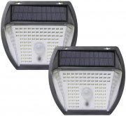 2er Pack Hsility LED Solarleuchten mit Bewegungssensor und 3 Beleuchtungsmodi