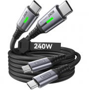 2er Pack INIU 240W USB C PD Schnellladekabel 2 Meter