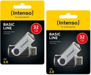 2er Pack Intenso Basic Line 32 GB USB 2.0 Sticks