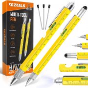 2er Pack KEZKALS 9-in-1 Multifunktions-Kugelschreiber