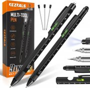 2er Pack KEZKALS 9-in-1 Multifunktions-Kugelschreiber