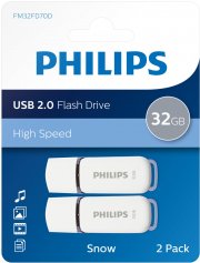 2er Pack Philips Snow Edition 32GB USB-Stick Typ-A 2.0