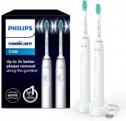 2er Pack Philips Sonicare 3100 Series HX3675/13 elektrische Zahnb&uuml;rsten mit Schalltechnologie