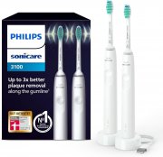 2er Pack Philips Sonicare 3100 Series HX3675/13 elektrische Zahnb&uuml;rsten mit Schalltechnologie