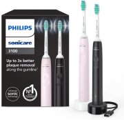 2er Pack Philips Sonicare 3100 Series HX3675/15 elektrische Schallzahnb&uuml;rsten