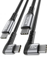 2er-Pack SAFUEL 2m USB C auf USB C Daten und Schnellladekabel