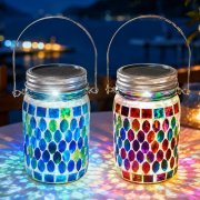 2er Pack Solarleuchten f&uuml;r Balkon und Garten (Blau + Rot) f&uuml;r 9,99&euro;
