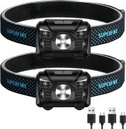2er Pack SuperFire HL06 Wiederaufladbare 350 Lumen LED Stirnlampen