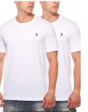 2er Pack U.S. POLO ASSN. T-Shirt Herren Wei&szlig; f&uuml;r 14.99 Euro