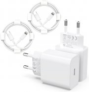 2er Pack VINFFS-02 20W USB C Schnellladeger&auml;t und Lightning Ladekabel Apple MFi Zertifiziert