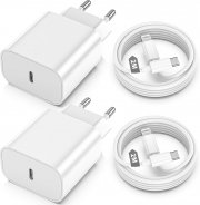 2er Pack ZMHPJQ USB C Schnellladeger&auml;te + USB-C to Lightning Schnellladekabel Apple MFi-Zertifiziert