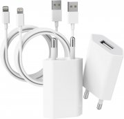 2er-Pack ZNBTCY USB Ladeger&auml;te und Lightning iPhone Ladekabel Apple MFi Certified