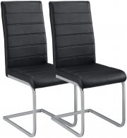2er Set ArtLife Vegas Kunstleder Freischwinger St&uuml;hle Metall Gestell in 4 verschiedenen Farben