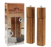 2er Set BBQ JOE Salz- und Pfefferm&uuml;hlen aus Akazienholz f&uuml;r 14,90&euro; (statt 29&euro;)