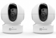 2er Set EZVIZ C6CN FHD WLAN/LAN Dome &Uuml;berwachungskameras