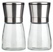 2er Set Gew&uuml;rzm&uuml;hle CLASSIC I Manuelle Gew&uuml;rzm&uuml;hle mit Mahlwerk aus Keramik