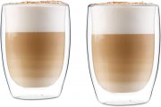 2er Set GLASWERK doppelwandige Design Latte Macchiato Gl&auml;ser 350ml