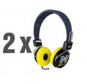 2er-Set joystyle Cuffie Hi-Sound On-Ear Kopfh&ouml;rer, versch. Farben f&uuml;r 9,12&euro;