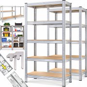 2er-Set Monzana Schwerlastregale 170x75x30cm verzinkt je bis 350kg