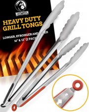 2er Set MOUNTAIN GRILLERS Edelstahl Grillzangen