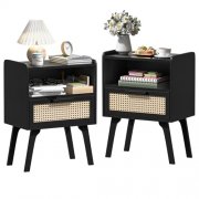 2er Set Rattan Nachttische von LELELINKY f&uuml;r nur 55,98&euro;