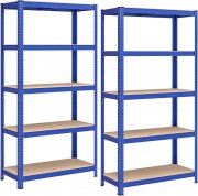2er Set SONGMICS Schwerlastregal 40 x 90 x 180 cm jeweils bis 875 kg belastbar