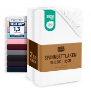 2er Set Utopia Bedding Spannbettlaken (90x200cm) f&uuml;r 12,26&euro;