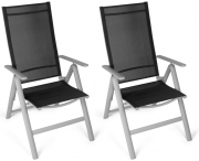 2er Set Vanage Alu Hochlehner Gartenstuhl