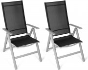 2er Set Vanage Alu Hochlehner Klappst&uuml;hle