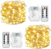 2x 10 Meter Tomshine 100 LEDs Lichterketten mit Fernbedienung