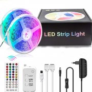 2x 5 Meter COOLAPA Bluetooth LED RGB Strip mit Musikmodus