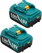 2x 5500mAh Makita 18V Ersatzakkus f&uuml;r 39,94&euro;